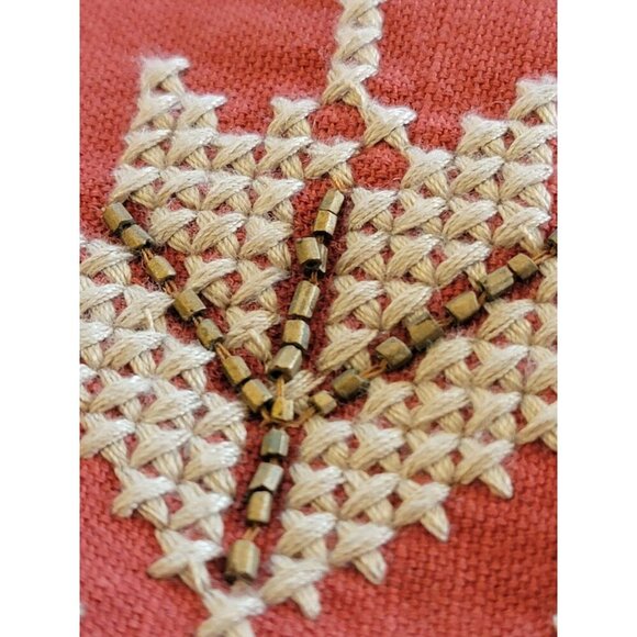 Pottery Barn Red & White Snowflake Pillow Cover Size 24”x 24” - Picture 11 of 15